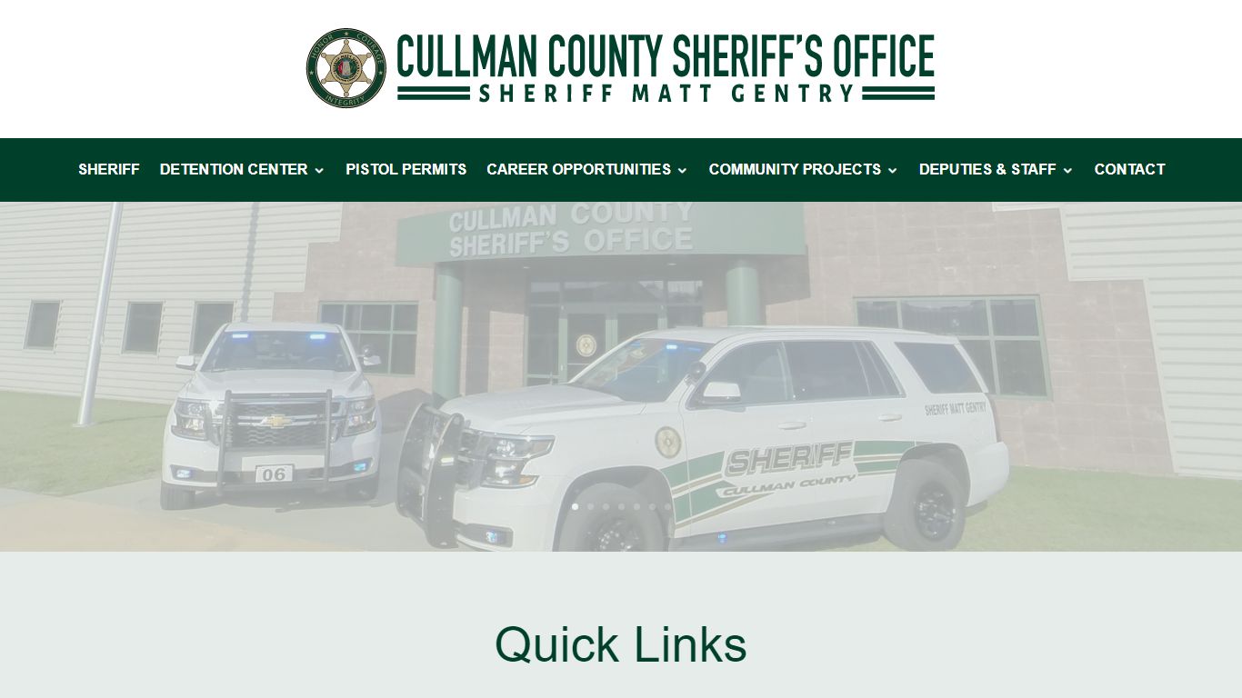 Cullman County Sheriff's Office | Sheriff Matt Gentry